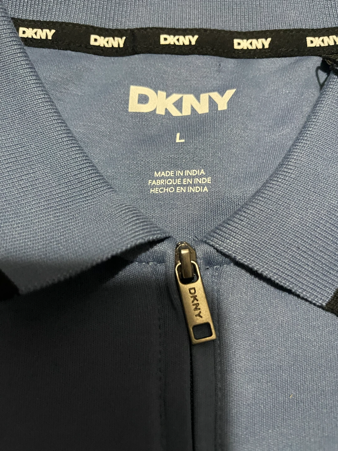 DKNY Blue Polo Shirt Size L
