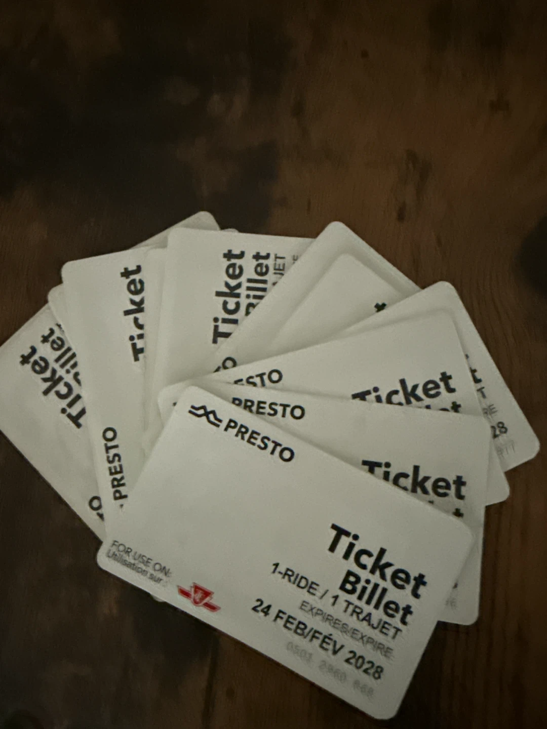 Presto 1-Ride Tickets (Expires 2028)- 15
