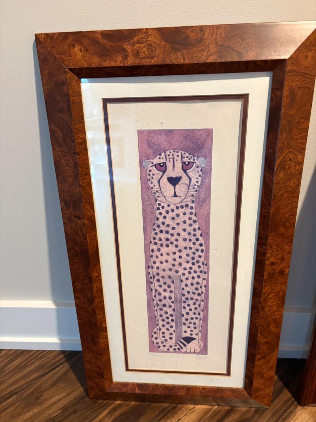 Framed Cheetah and Zebra Art Prints - photo 2