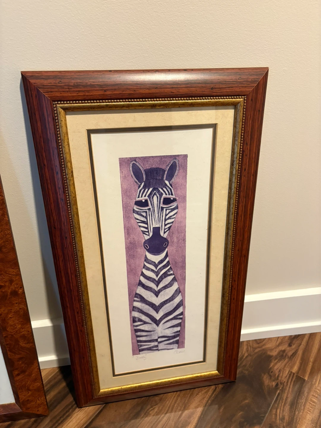 Framed Cheetah and Zebra Art Prints - photo 3