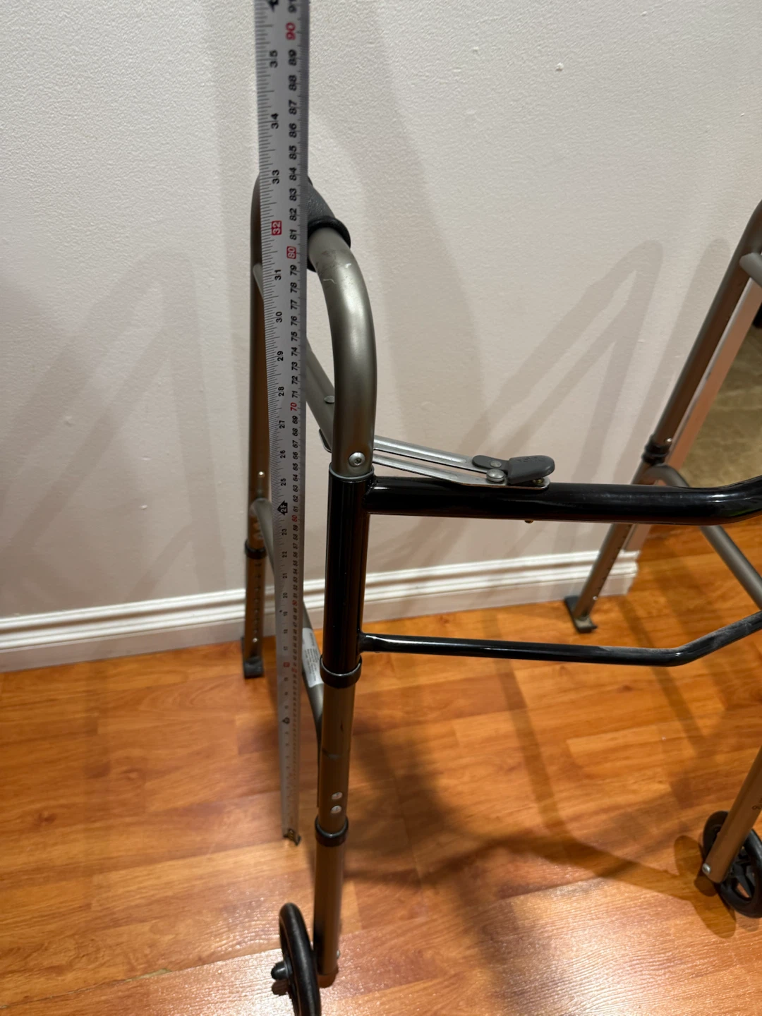 Folding Walker with Wheels – Adjustable Height - photo 3