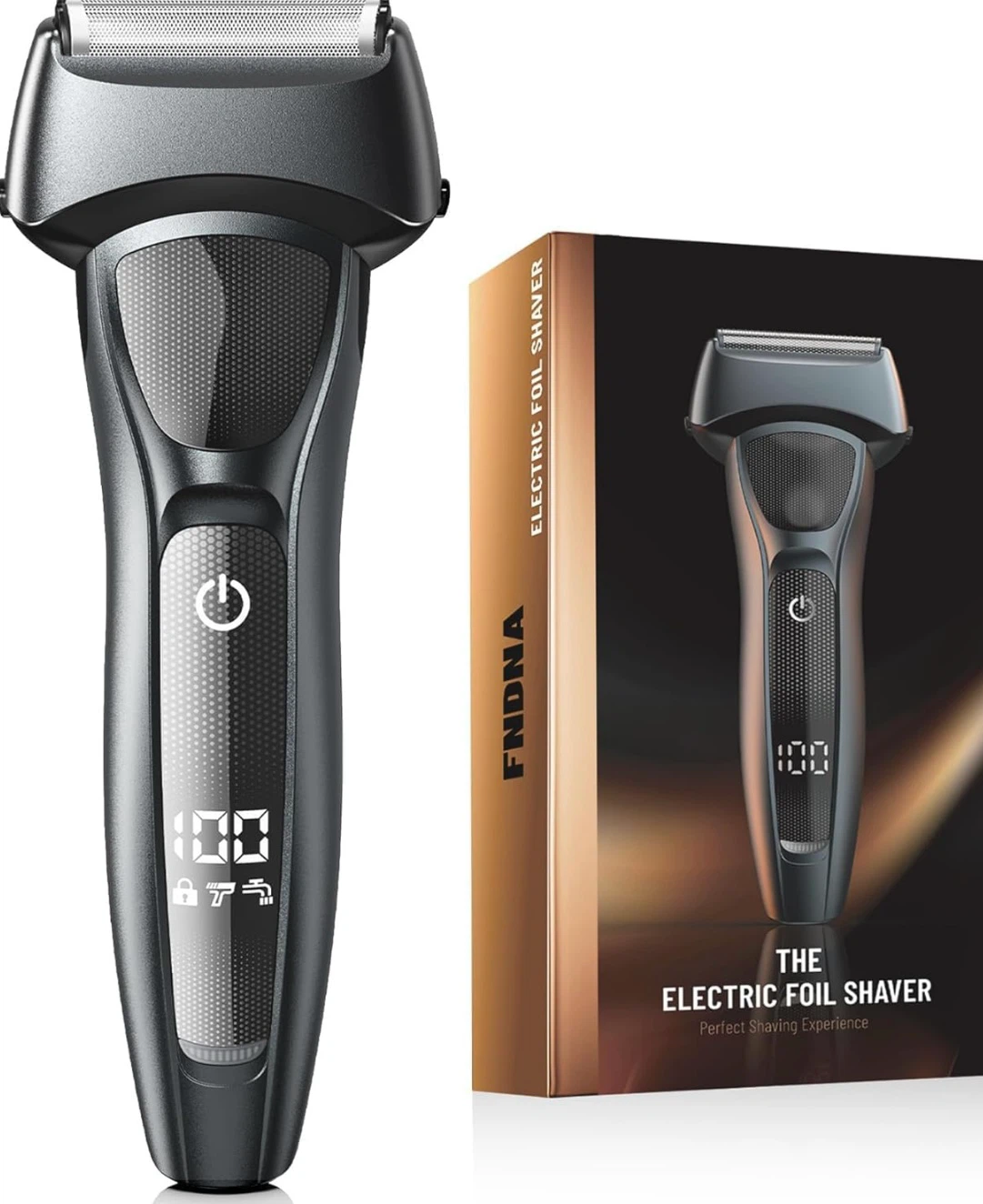 Rechargeable Foil Shaver for Men Wet Dry LED Display