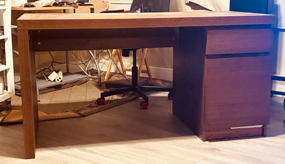 Wooden Desk with Drawer