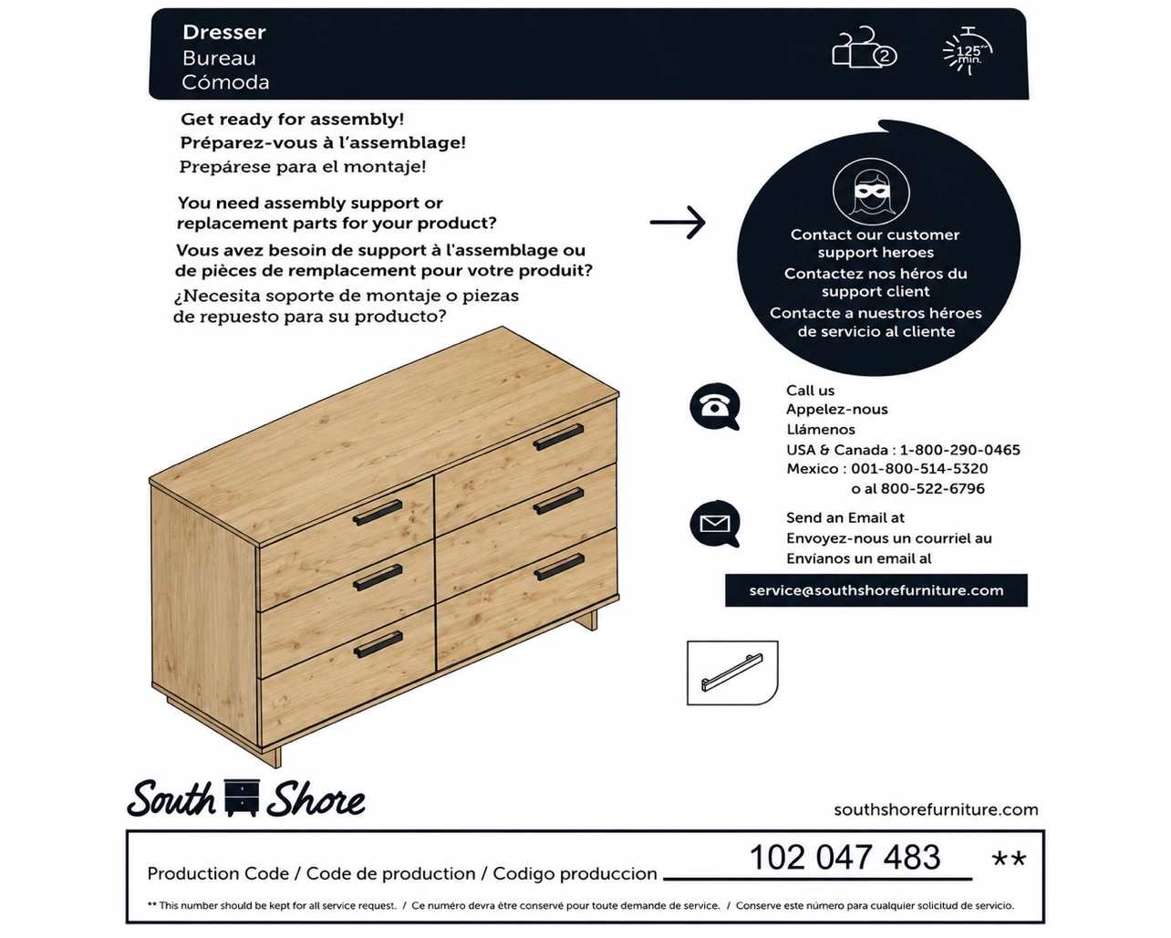 South Shore 6-Drawer Dresser - photo 3