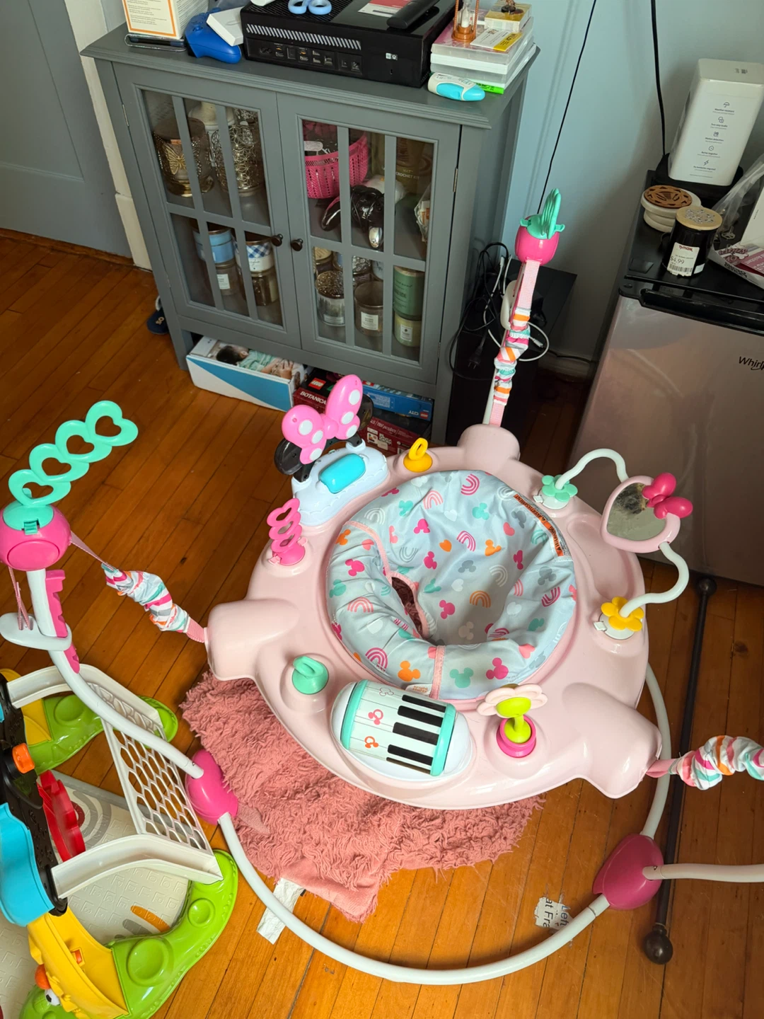 Pink Baby Jumperoo with Toys