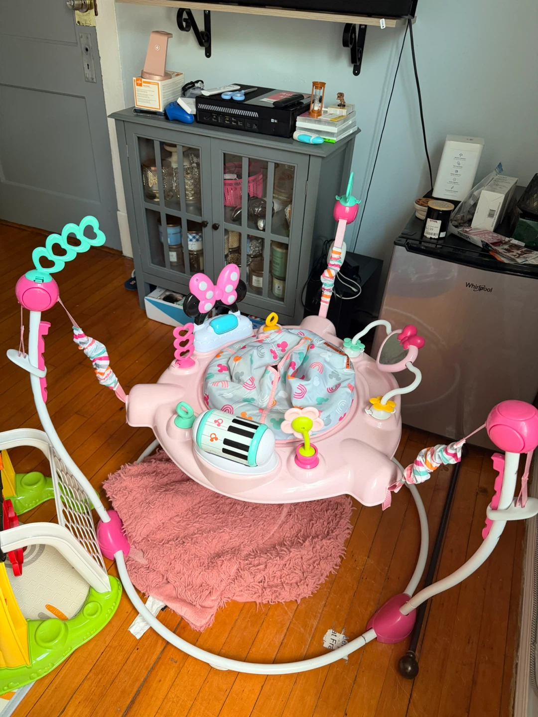 Pink Baby Jumperoo with Toys - photo 2