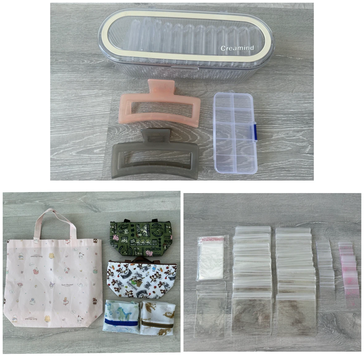 Creamind Hair Claw Clip & Storage Organizer Set