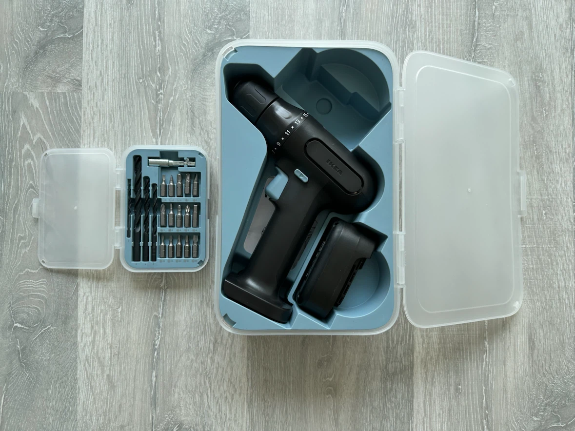 IKEA Cordless Drill and Bit Set