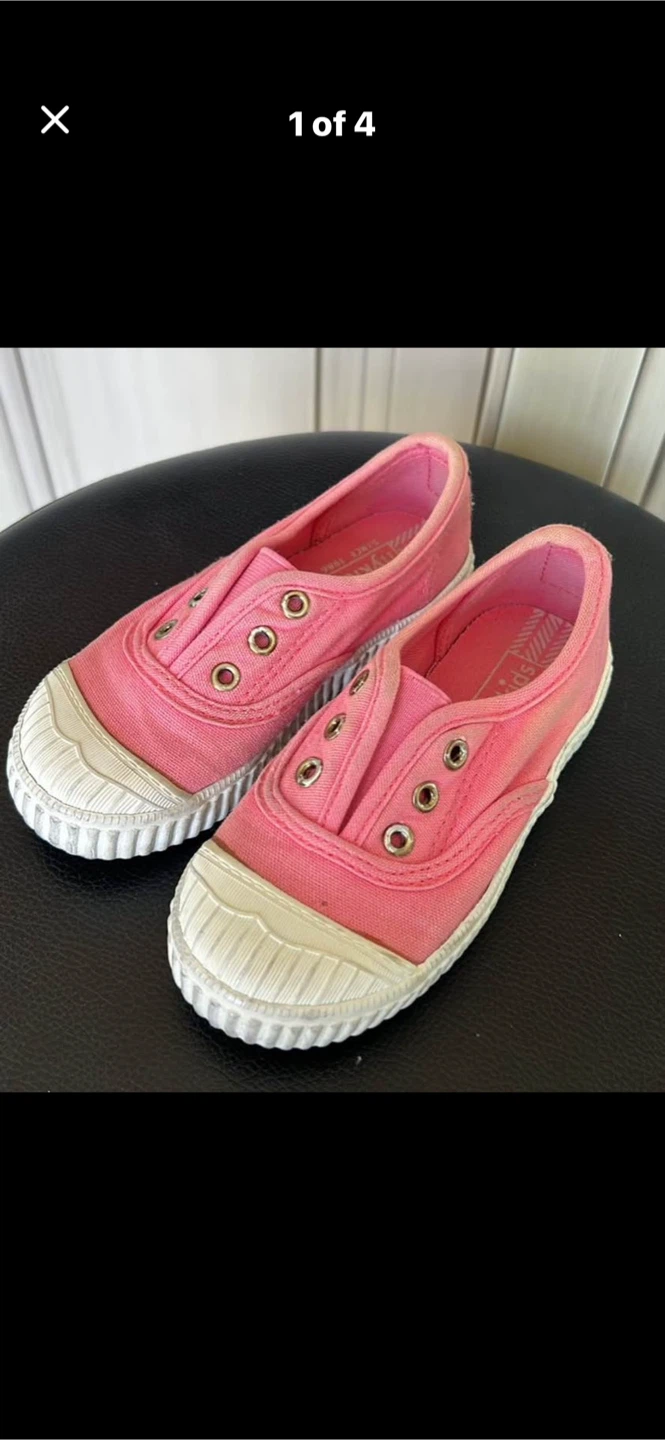 Pink Flykids Canvas Shoes Size 26