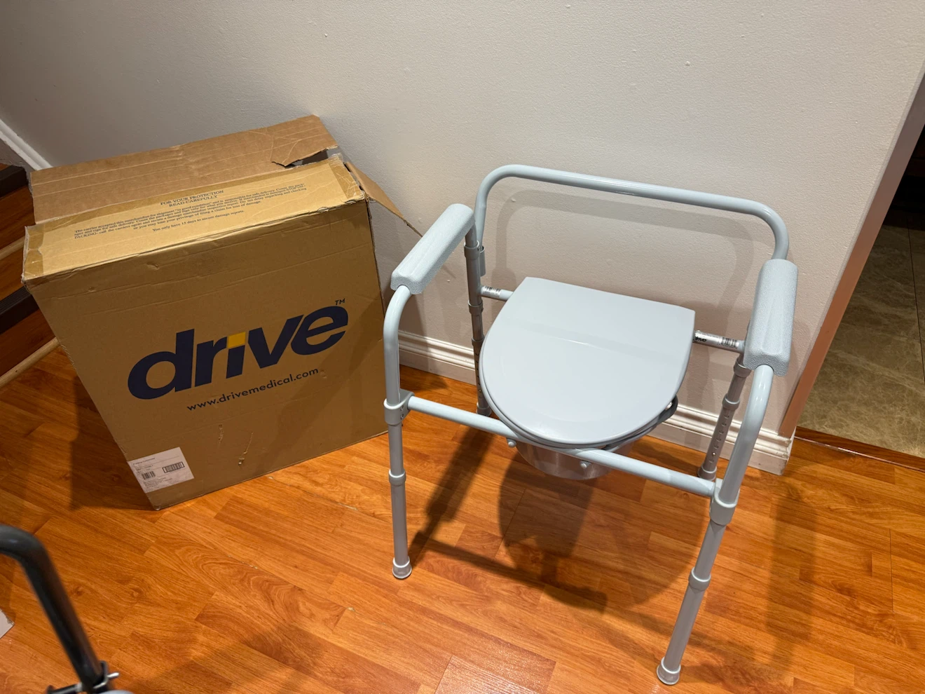 Drive Medical 3-in-1 Bedside Commode Chair - Brand New Open Box