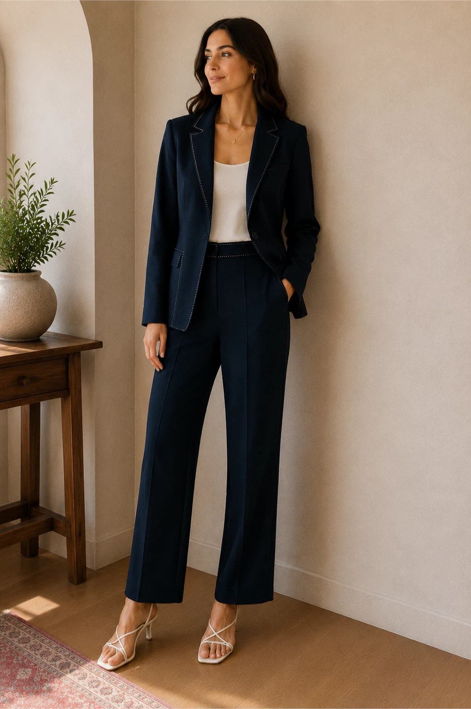 Navy Blue Suit Separates - Blazer and Pants