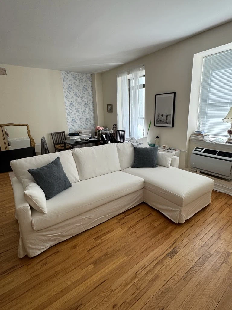 White Sectional Sofa with Chaise