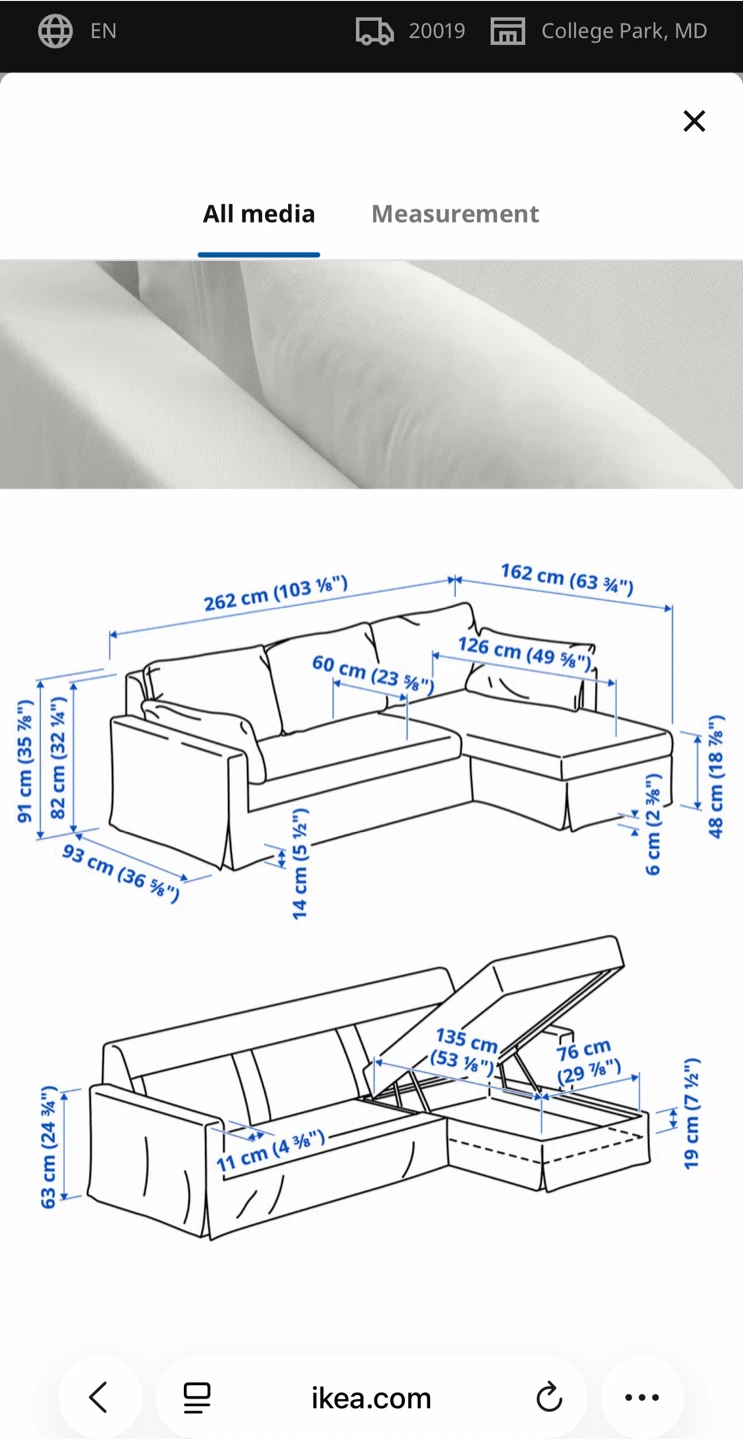 White Sectional Sofa with Chaise - photo 3