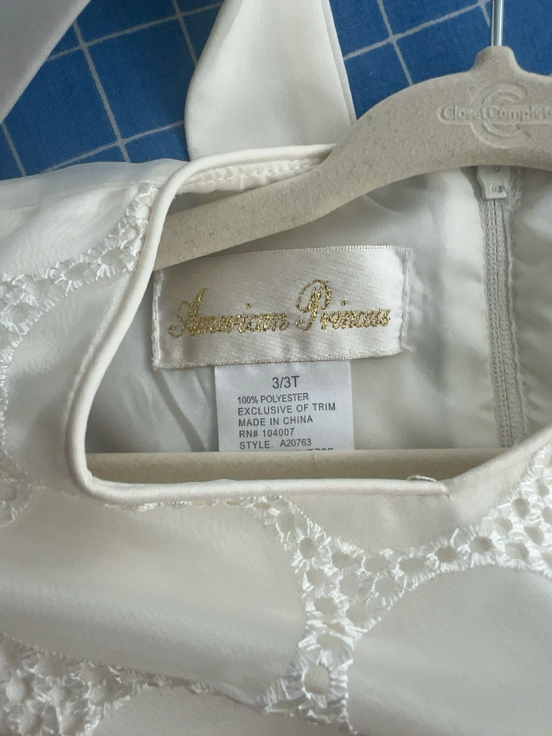 American Princess Cream Dress 3T - photo 4