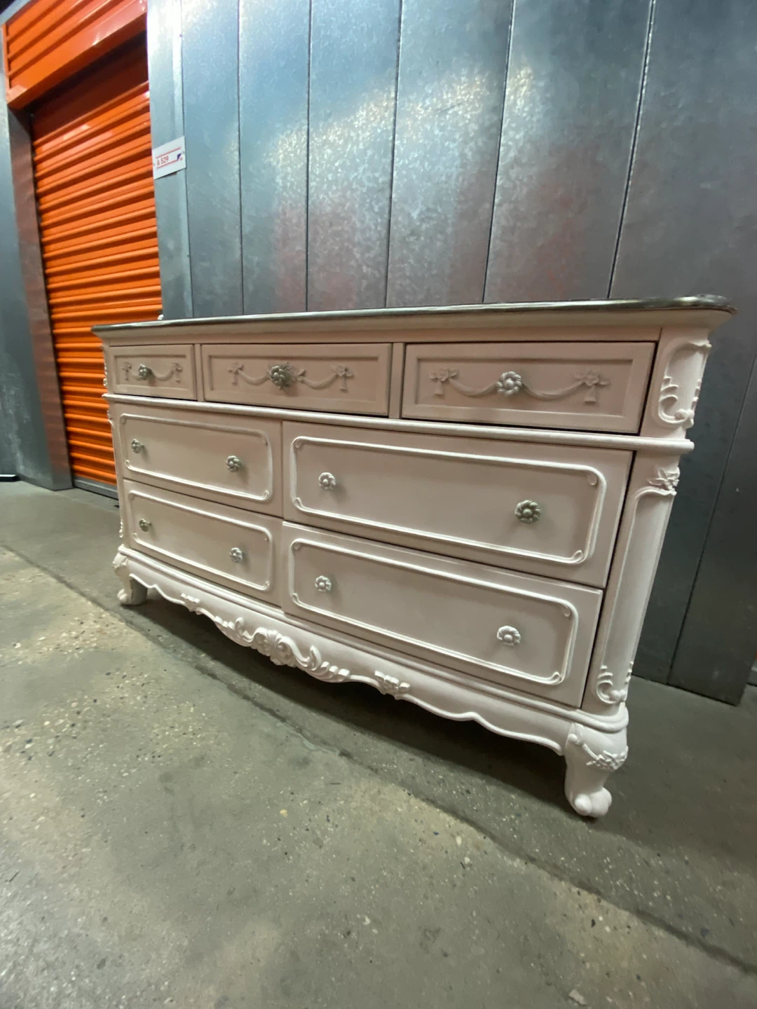 Pink Dresser with 7 Drawers - photo 2