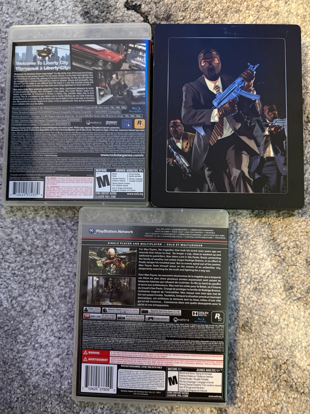 Grand Theft Auto IV, GTA V, Max Payne 3 - PS3 - photo 2
