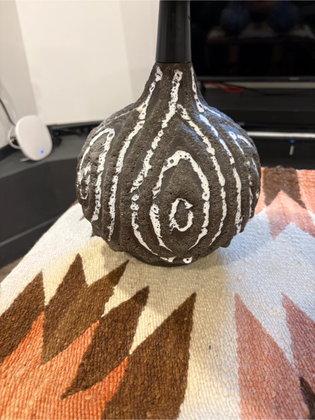 Pair Vintage MCM “Fat Lava” Chalvignac Lamps - photo 5