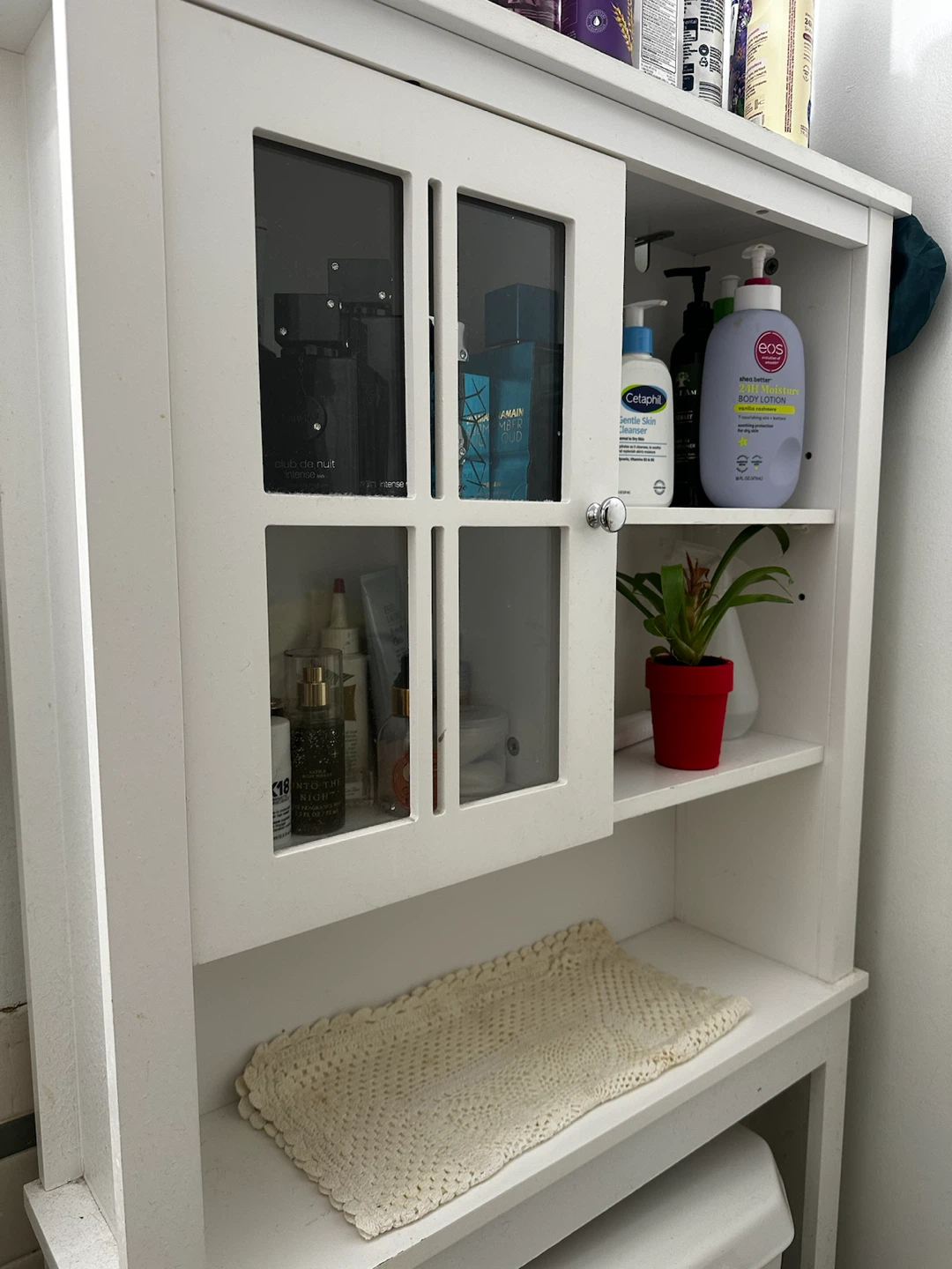 White Over-the-Toilet Storage Cabinet - photo 2