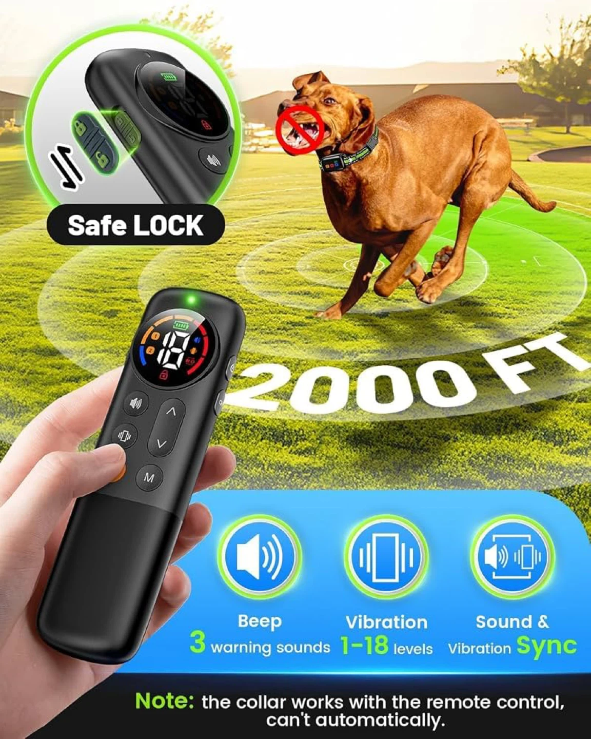 No Shock Dog Training Collar with Remote BNIB - photo 4