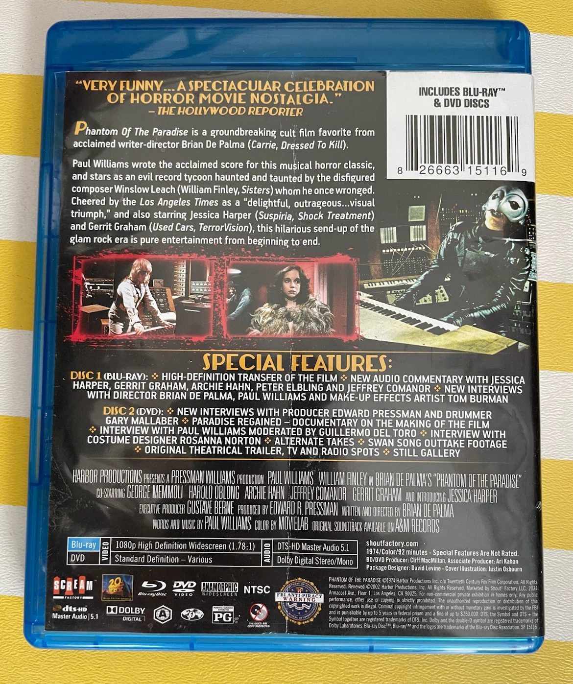 Phantom Of The Paradise Scream Factory Blu Ray - photo 3