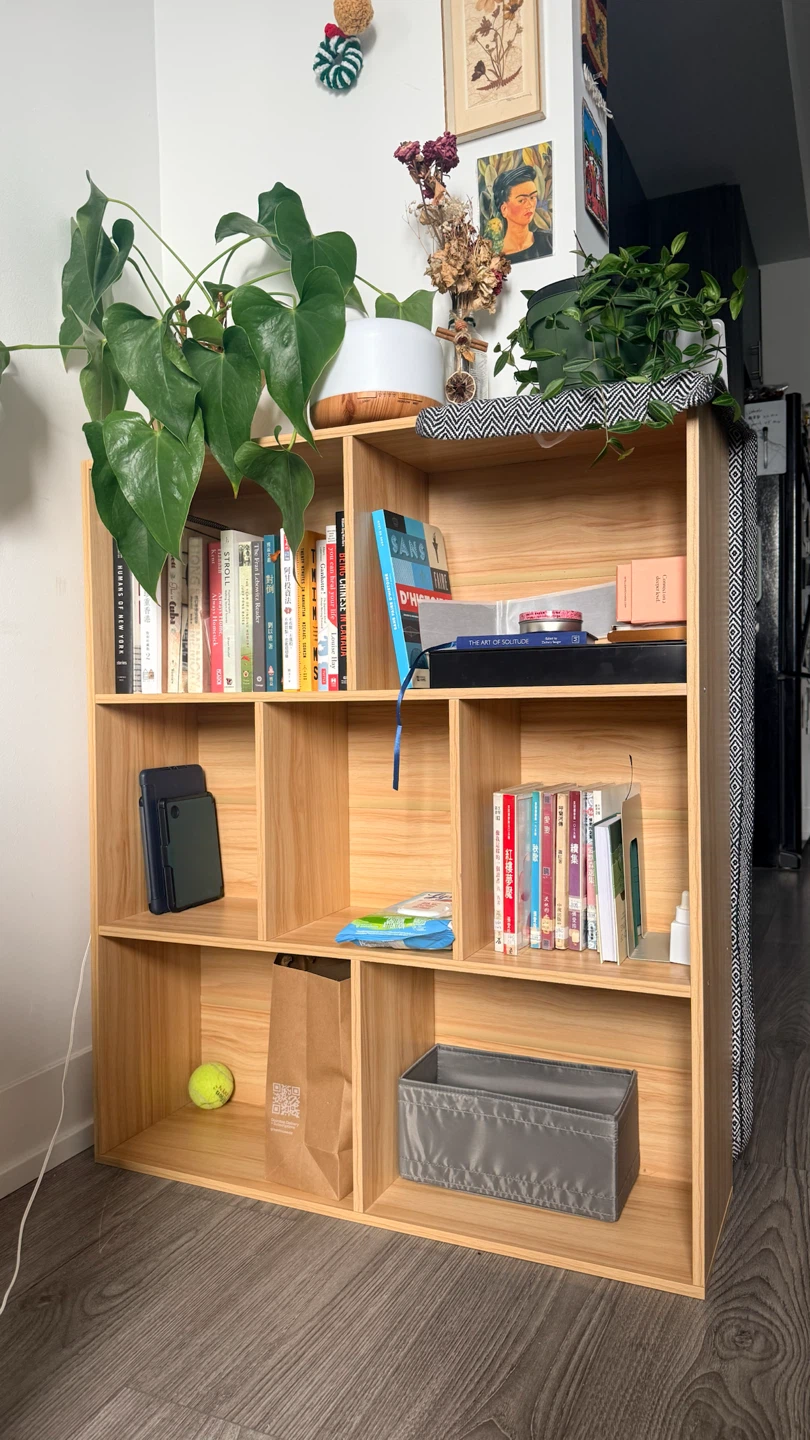 Wooden Bookshelf with Multiple Shelves - photo 3