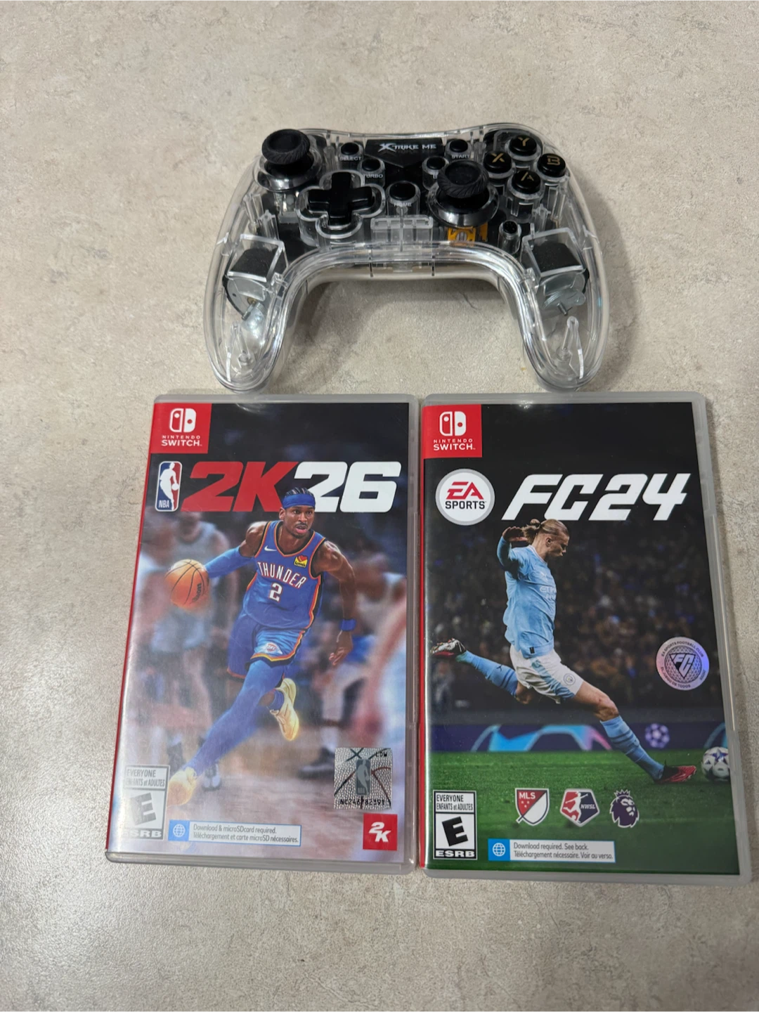 Nintendo Switch Games + Wireless Controller