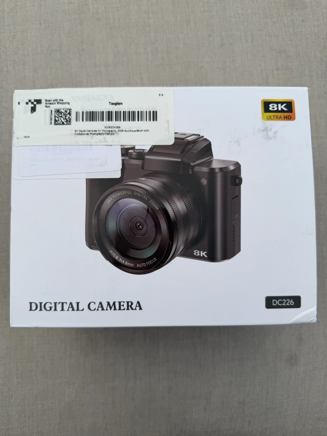 8K Digital Camera with 16x Powerful Digital Zoom - photo 3