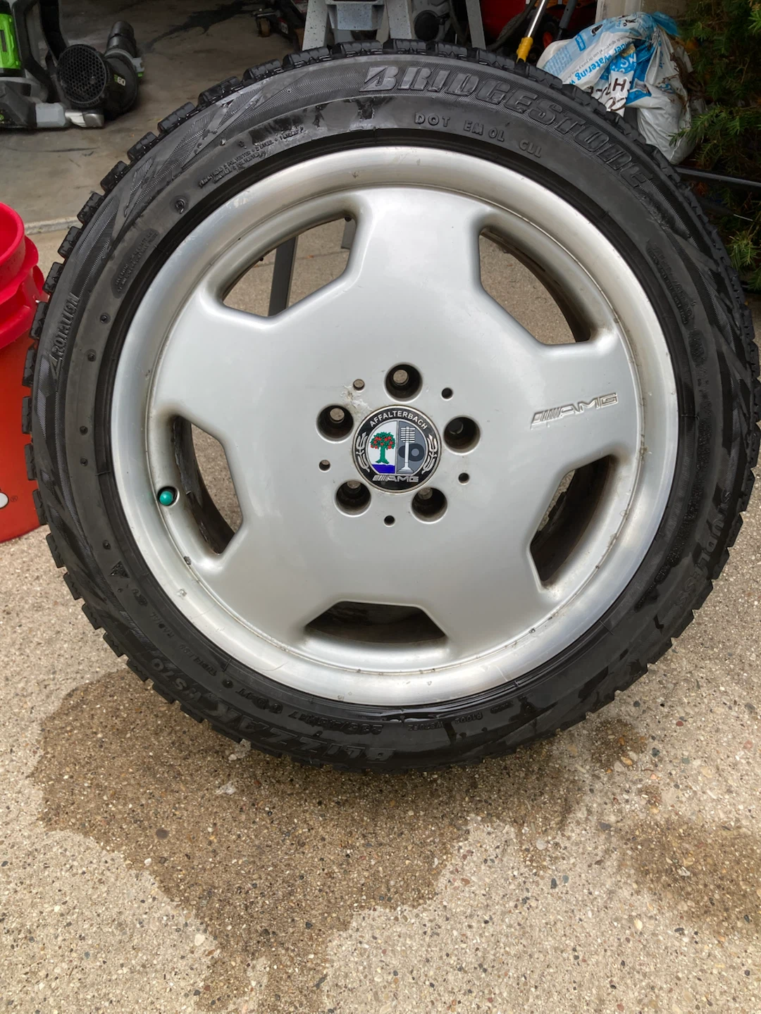 AMG Mercedes Benz Wheels with Bridgestone Blizzak Tires - photo 2
