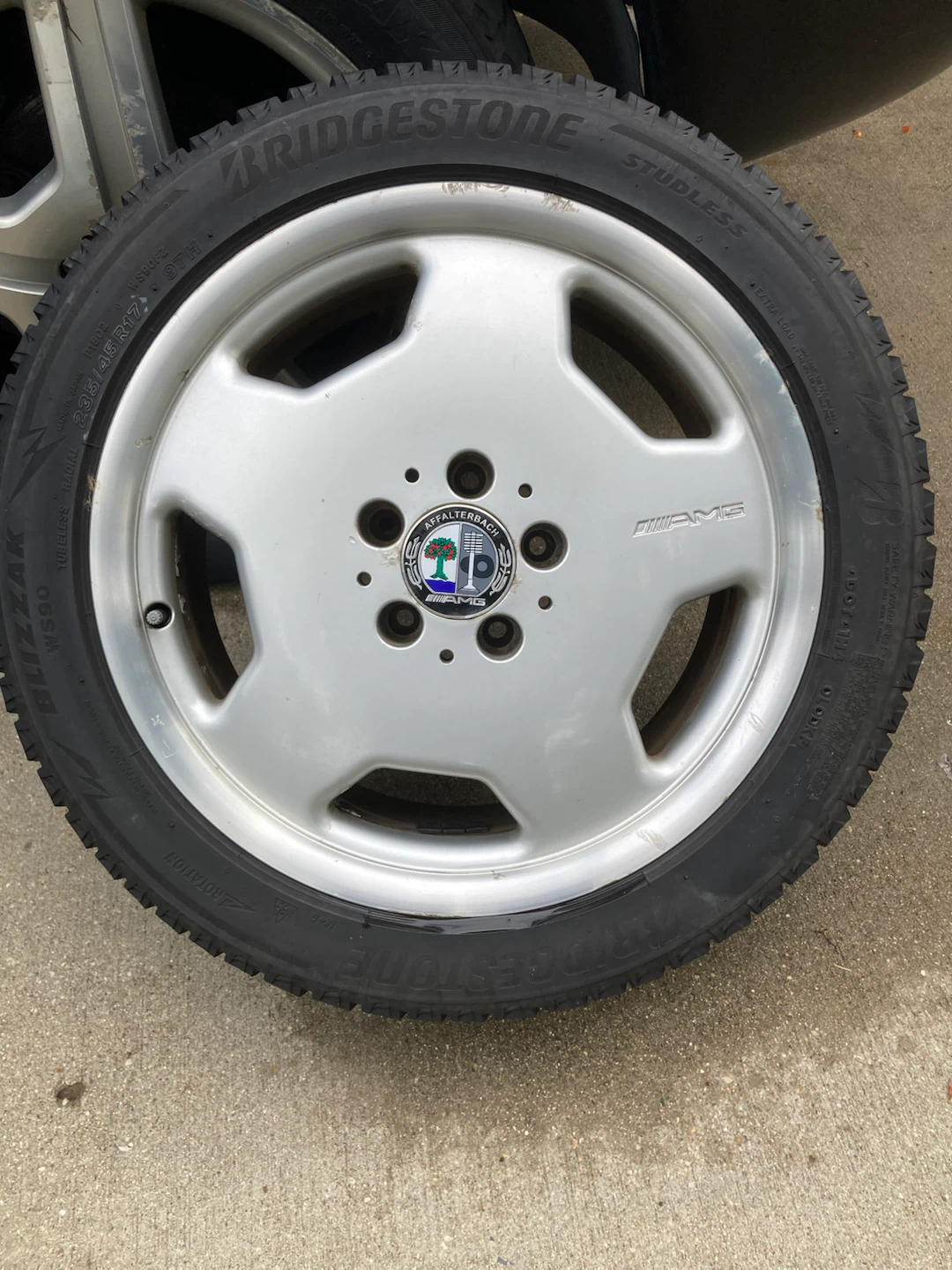 AMG Mercedes Benz Wheels with Bridgestone Blizzak Tires - photo 3