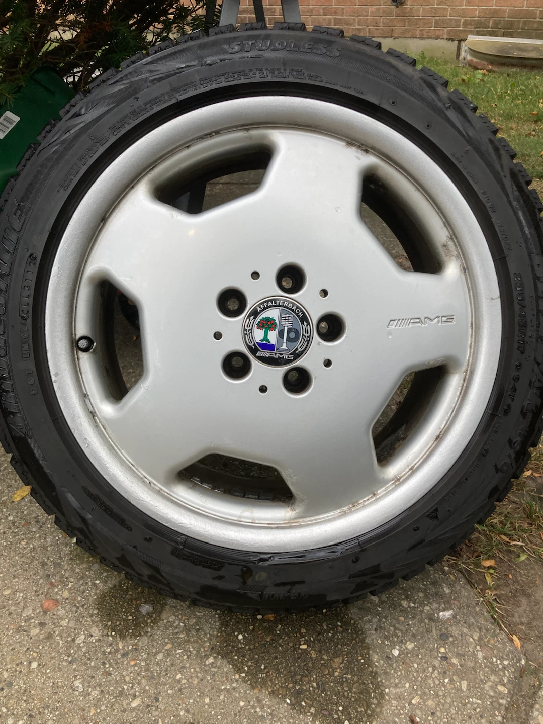 AMG Mercedes Benz Wheels with Bridgestone Blizzak Tires - photo 4