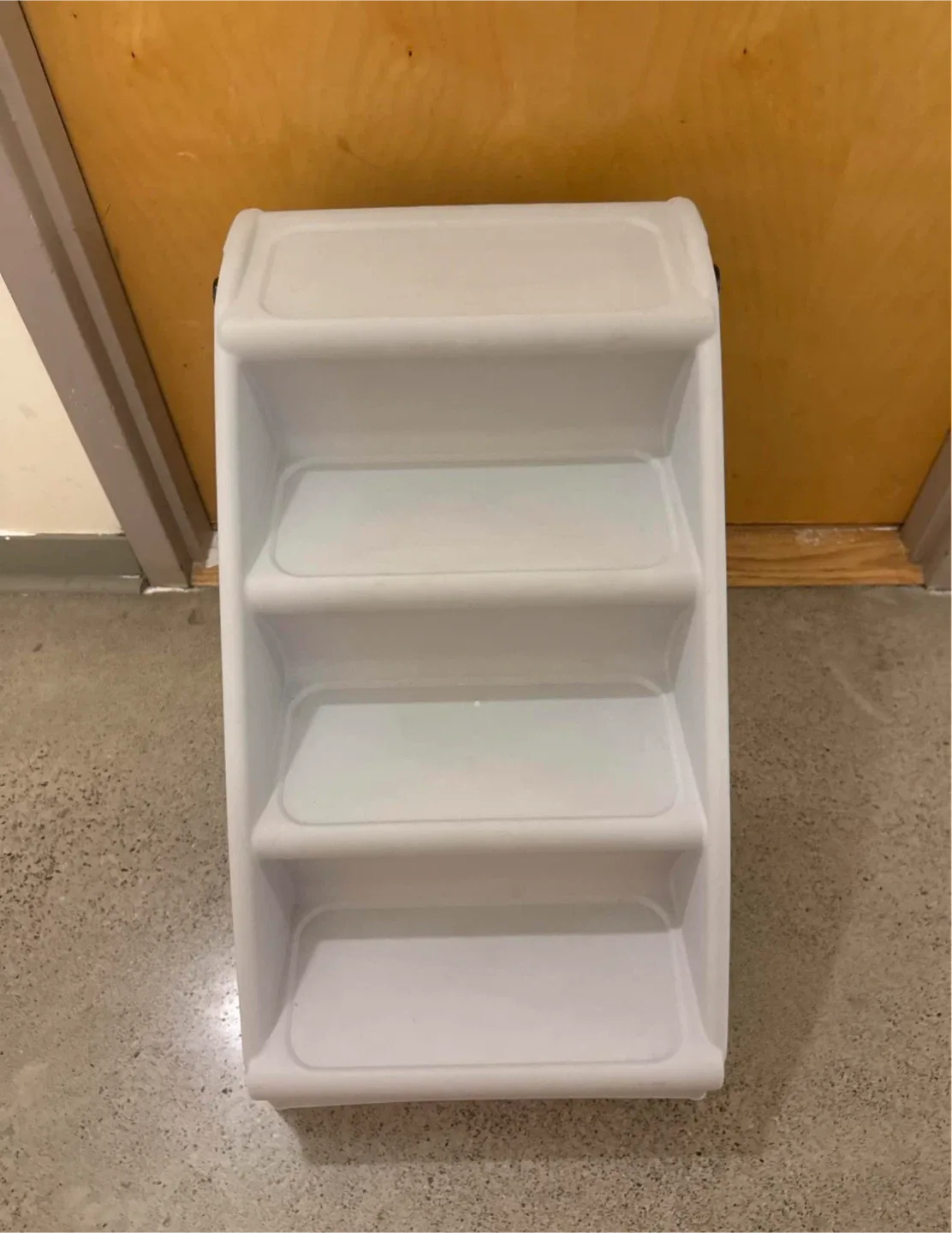 Plastic sturdy foldable pet stairs