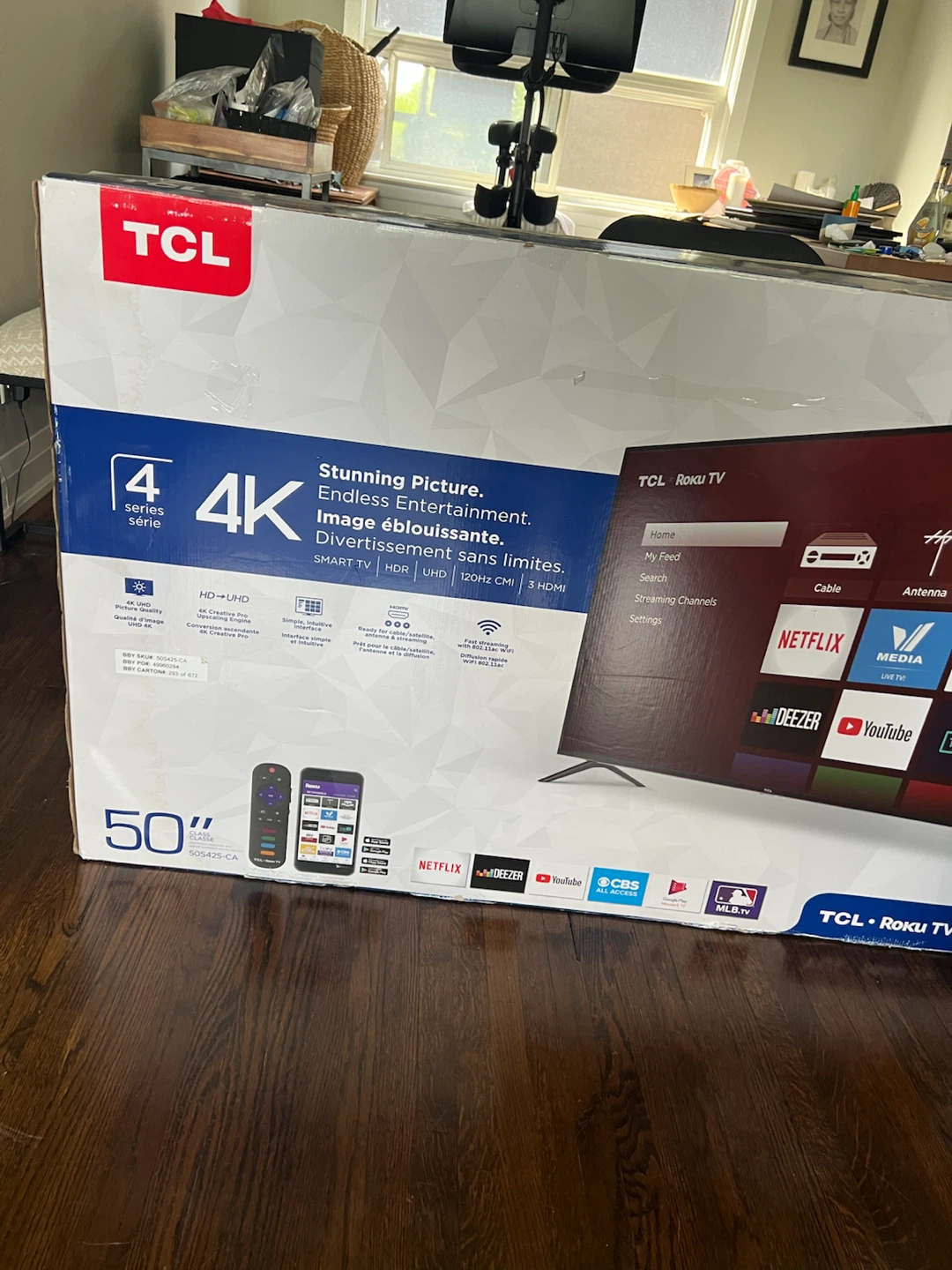 TCL 50" 4 Series 4K Roku TV - photo 2