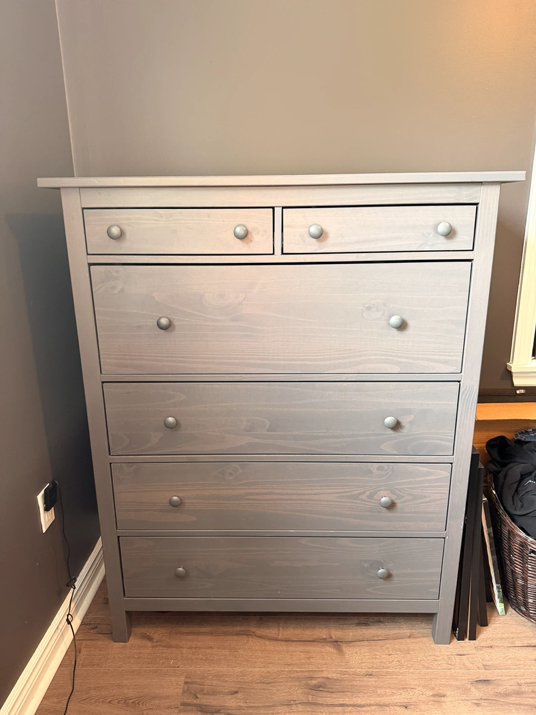 IKEA Hemnes 6-Drawer Dresser - Grey