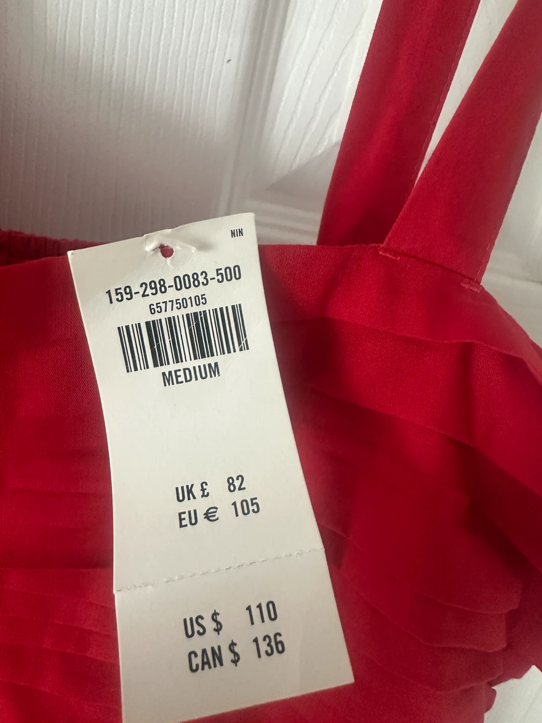 New Abercrombie & Fitch Red Dress Medium - photo 4