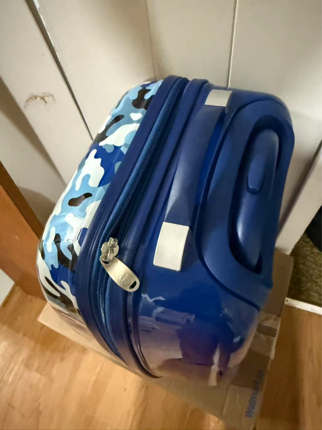 Kids Blue Camouflage Hardside Carry-On Luggage - photo 4