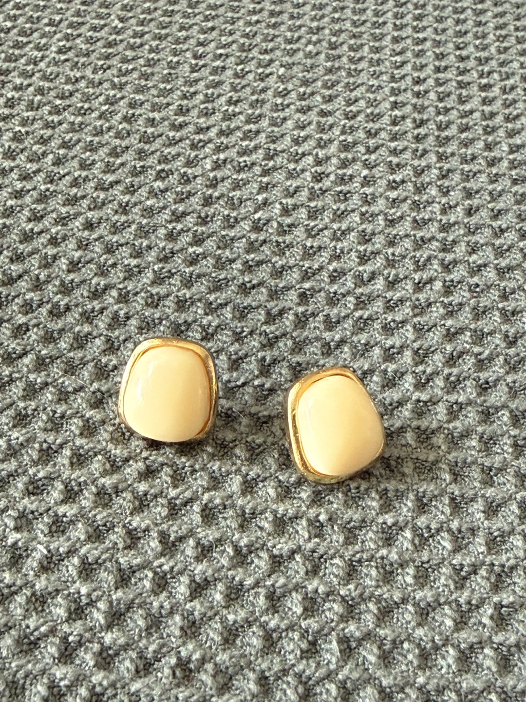 Minimalist Ivory Stud Earrings