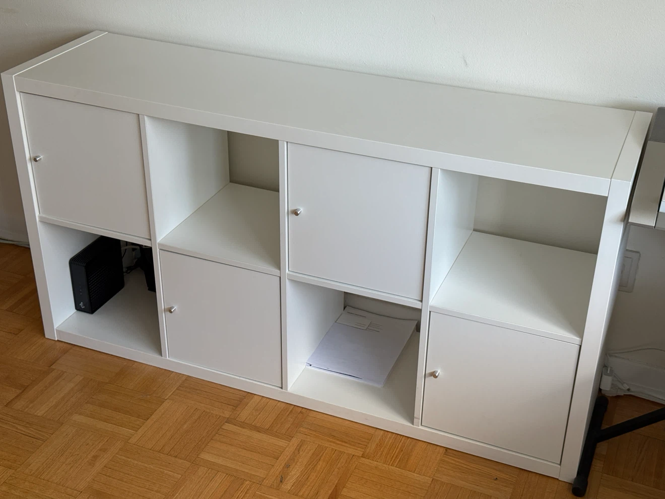 IKEA KALLAX 2x4 Shelf + 4 Door Inserts - photo 2