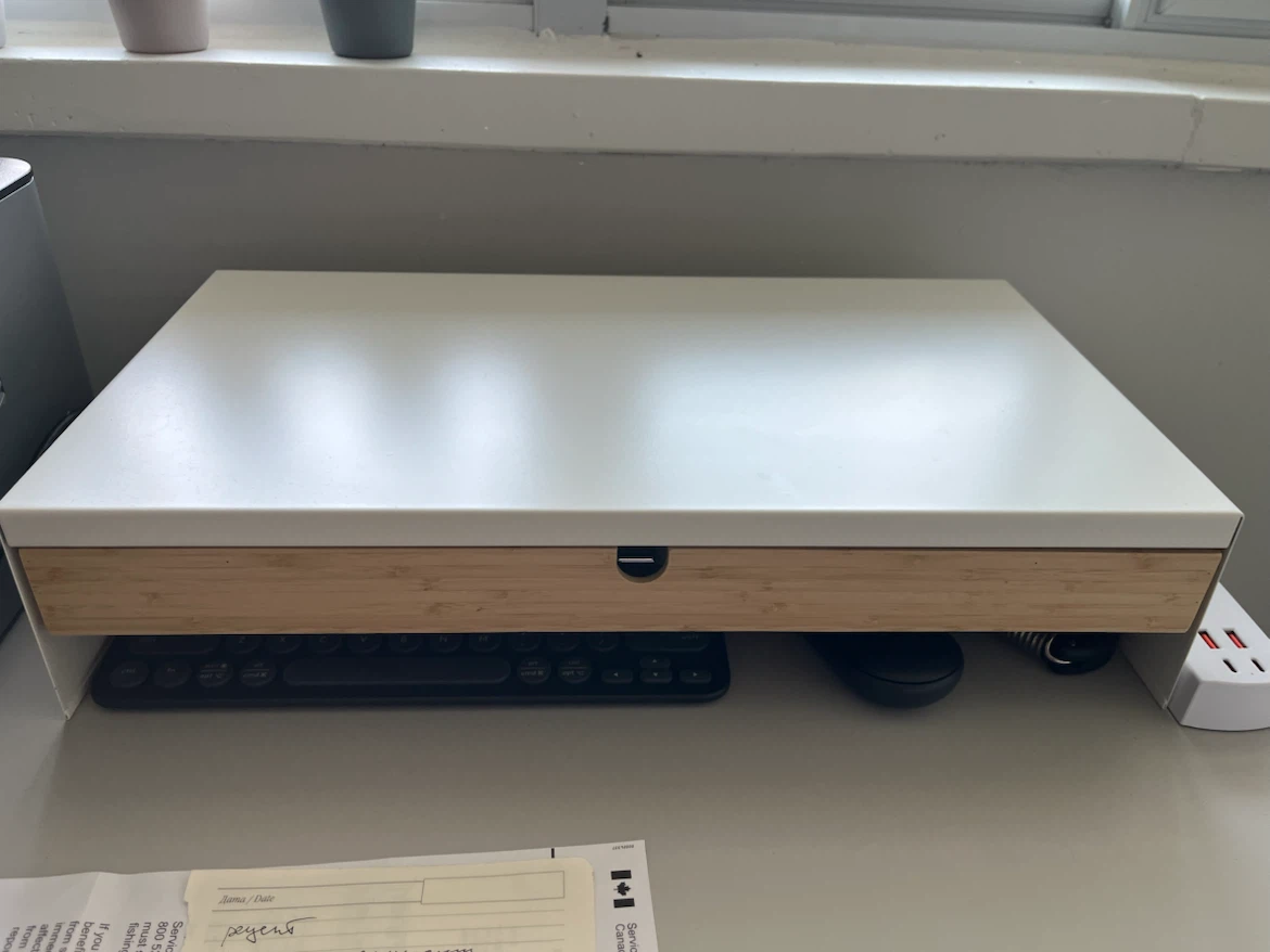 Monitor Stand with Drawer IKEA Elloven
