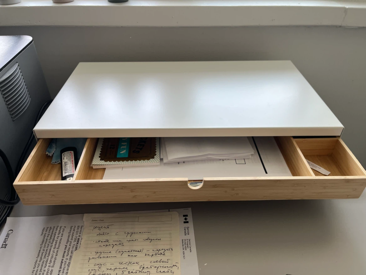 Monitor Stand with Drawer IKEA Elloven - photo 2