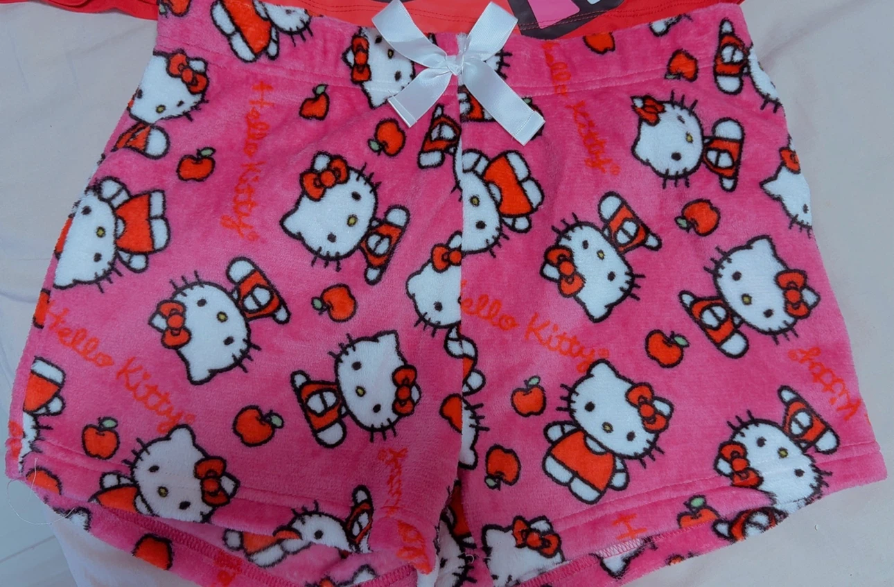 Hello Kitty Pajama Set - Red Top & Pink Shorts - photo 3