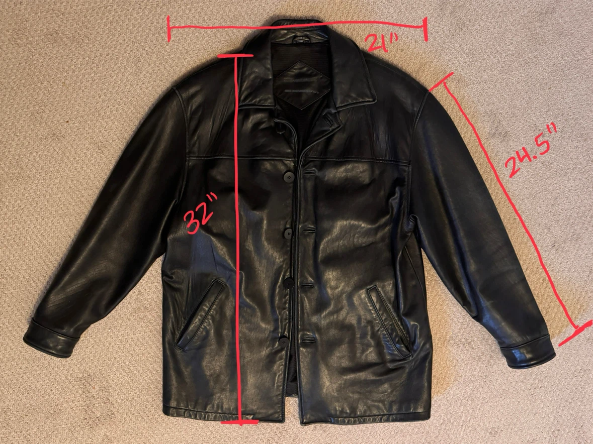 Men's Leather Jacket - photo 2