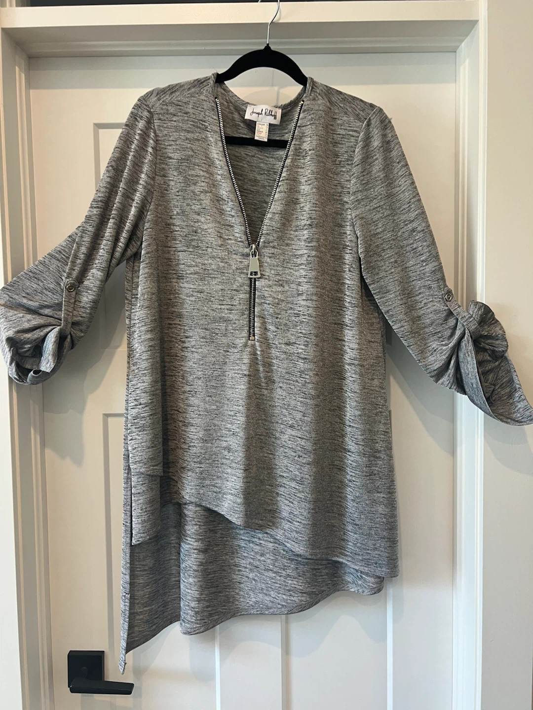 Joseph Ribkoff Silver Grey Zip
