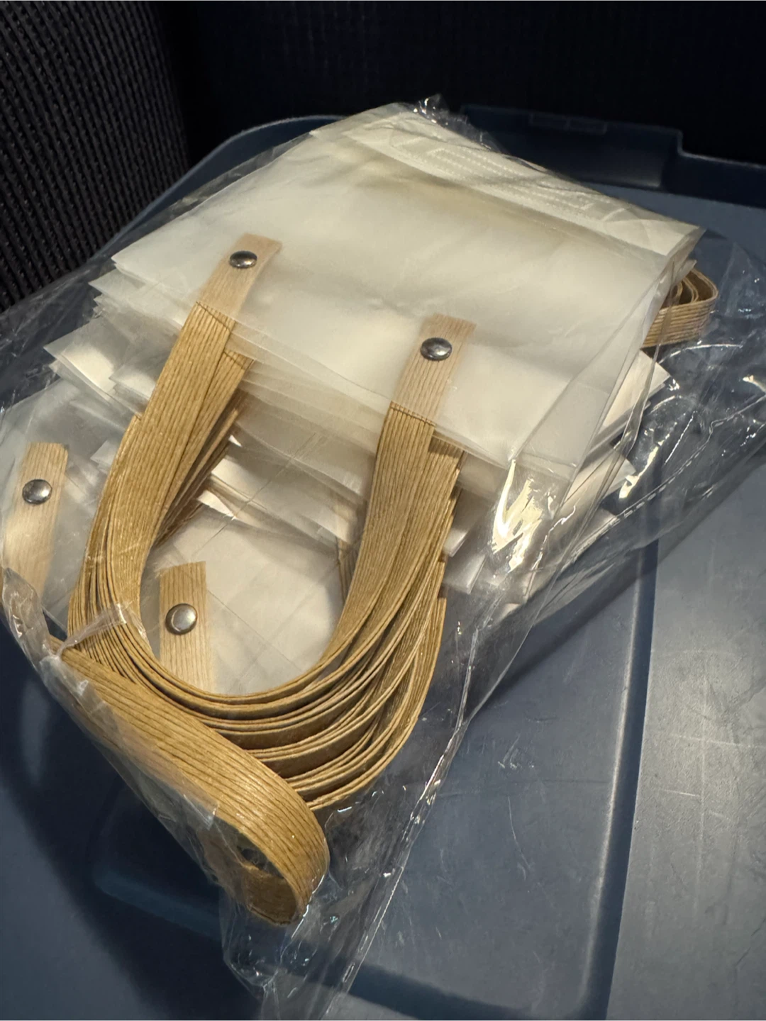 Set of clear gift bags with handles (20) - photo 2