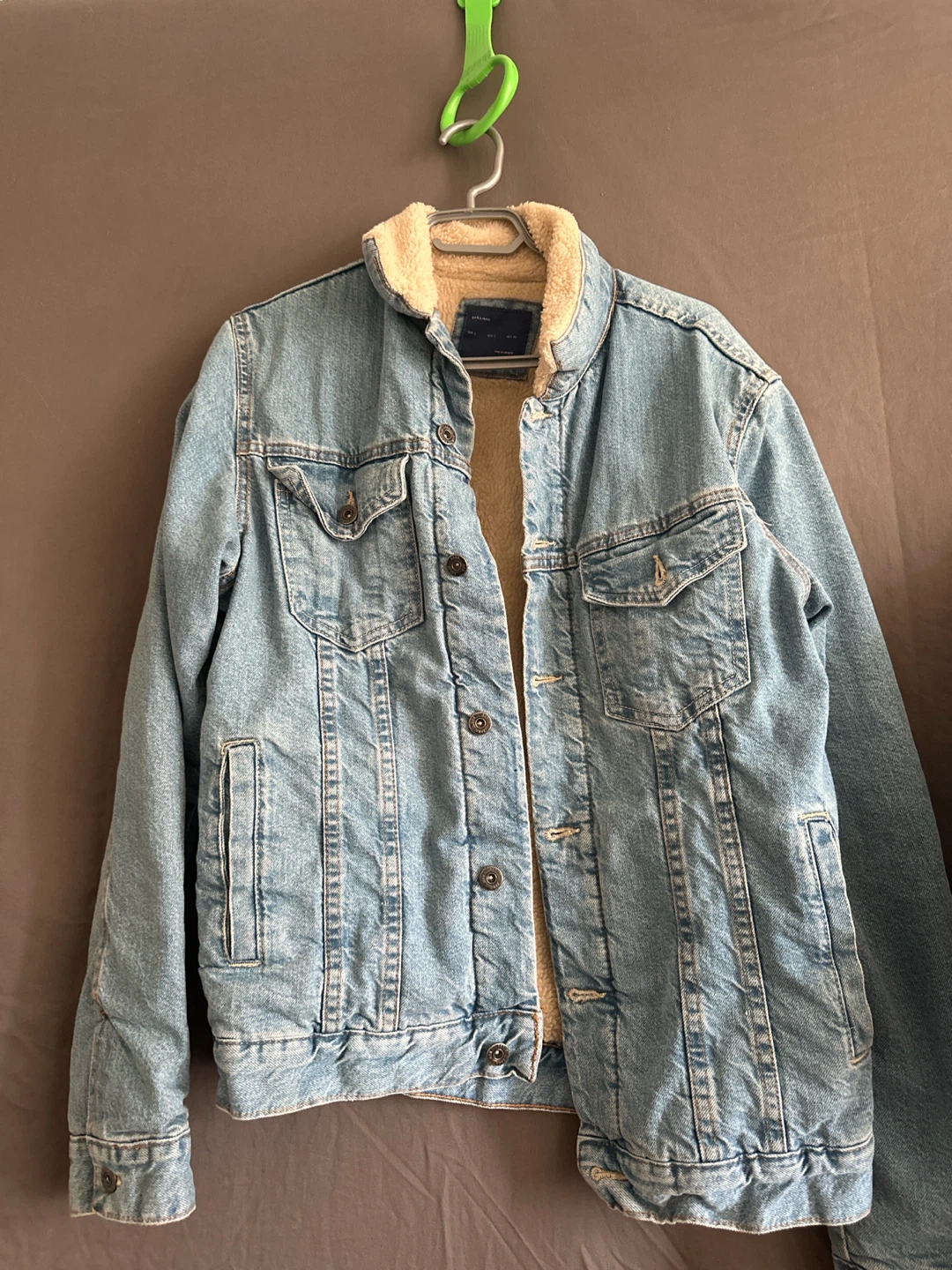 Denim Sherpa Lined Jacket