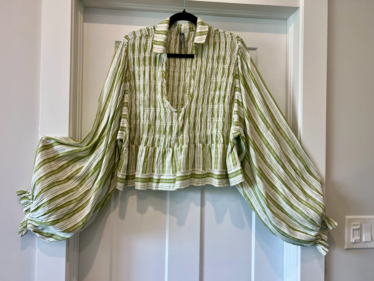 Anthropologie Puffy Sleeve Blouse