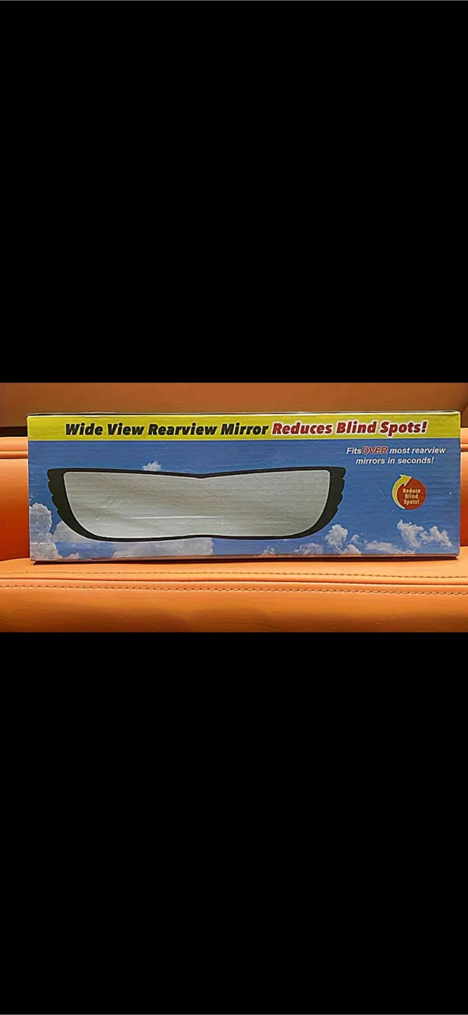Wide View Rearview Mirror - Reduces Blind Spots!