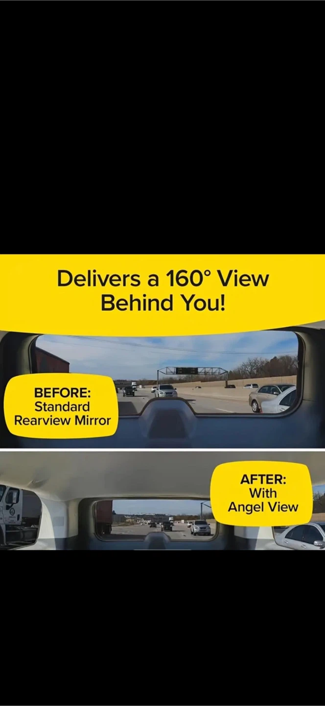 Wide View Rearview Mirror - Reduces Blind Spots! - photo 3