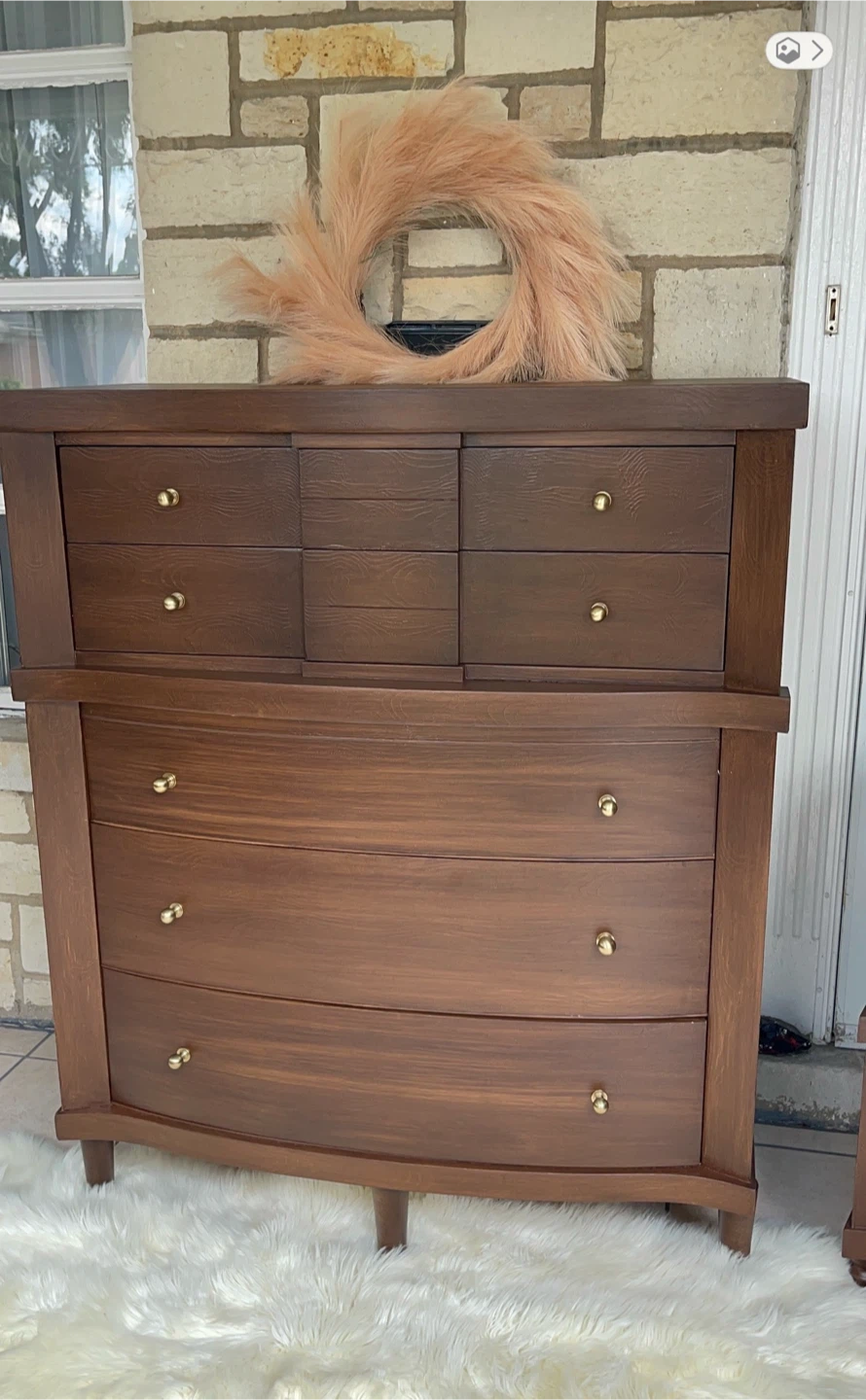 Restored 6 drawers dresser-solid wood available as a set too