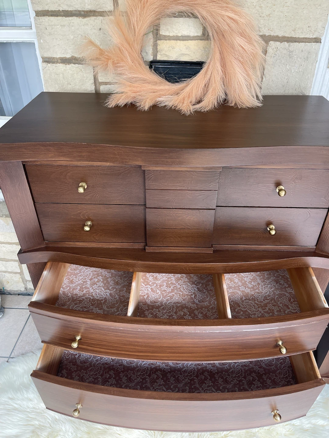 Restored 6 drawers dresser-solid wood available as a set too - photo 3