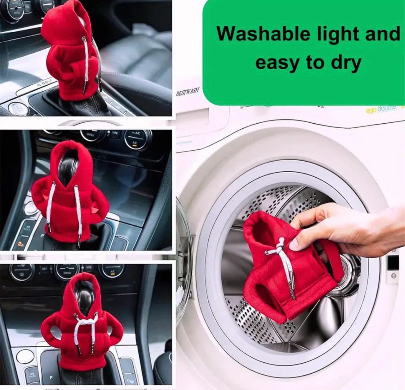 Red Hoodie Gear Shift Cover - photo 2